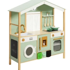 Cuisine tout équipée avec accessoires en bois
