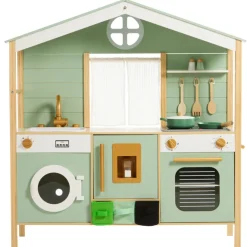Cuisine tout équipée avec accessoires en bois