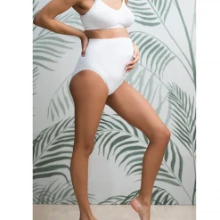 Culotte de grossesse taille haute sans coutures en microfibre