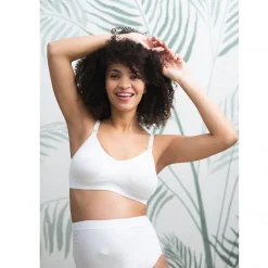Culotte de grossesse taille haute sans coutures en microfibre