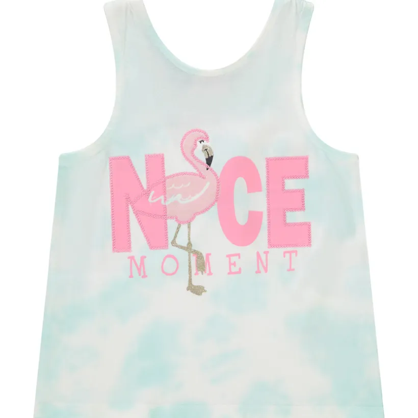 Débardeur effet tie & dye à dos croisé pour fille