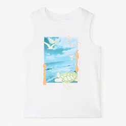 Débardeur en jersey motifs fantaisie pour garçon
