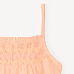 Débardeur en maille avec élastique smocké pour fille