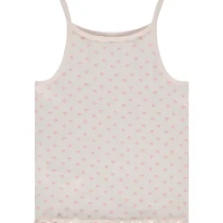 Débardeur en maille côte avec feston et imprimé fantaisie pour fille