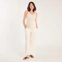 Débardeur en maille côtelée pour femme enceinte