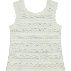 Débardeur en tricot et cochet pour bébé fille