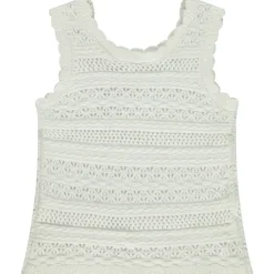 Débardeur en tricot et cochet pour bébé fille