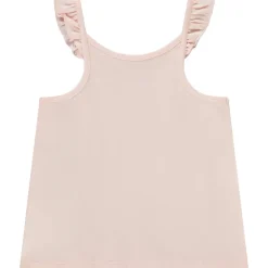Débardeur uni avec print fantaisie pailleté pour bébé fille