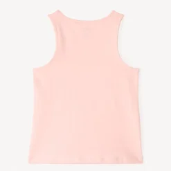 Débardeur uni print et sequins fleurs pour fille