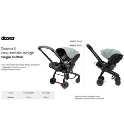 Doona X Siège auto & Poussette Nitro Black