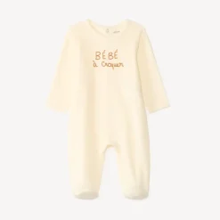 Dors-bien bébé garçon en velours print mignon