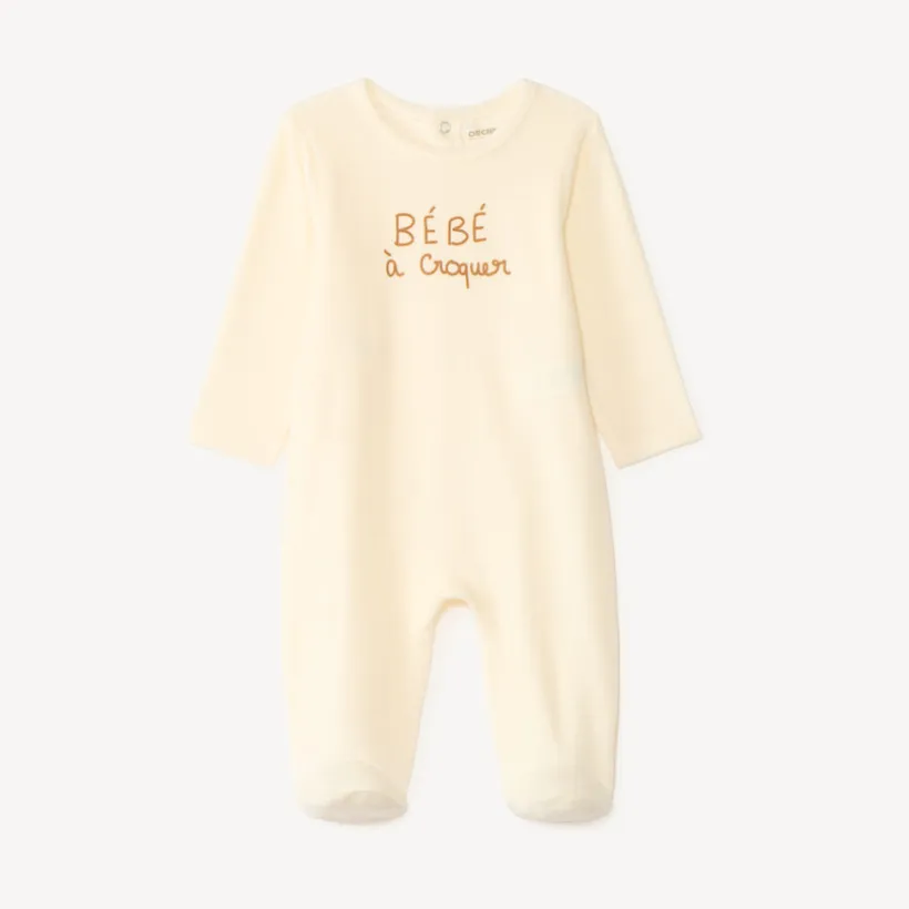 Dors-bien bébé garçon en velours print mignon