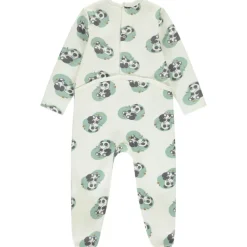 Dors-bien en velours avec imprimé panda fantaisie pour bébé avec ouvertures différentes selon l'âge