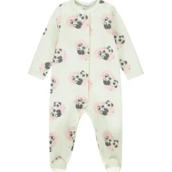 Dors-bien en velours et sherpa à imprimé fantaisie pour bébé fille