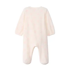 Dors-bien en velours imprimé cœurs pour bébé fille