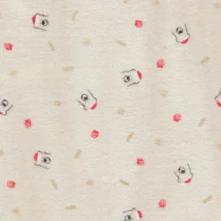 Dors-bien en velours imprimé Noël pour bébé avec ouvertures différentes selon l'âge