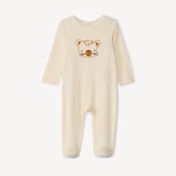 Dors-bien en velours printé pour bébé garçon