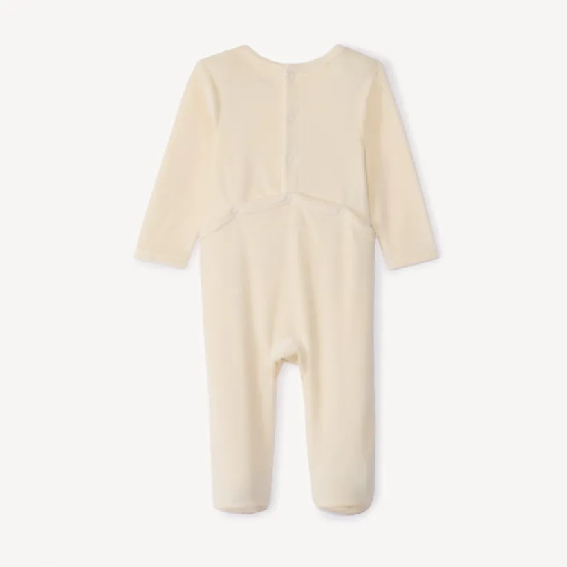 Dors-bien en velours printé pour bébé garçon