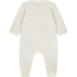 Dors-bien imprimé cœurs à col claudine pour bébé fille