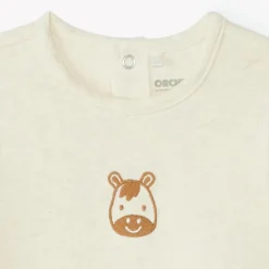 Dors-bien à manches longues broderie animaux pour bébé garçon