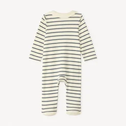 Dors-bien rayé à col marin pour bébé garçon