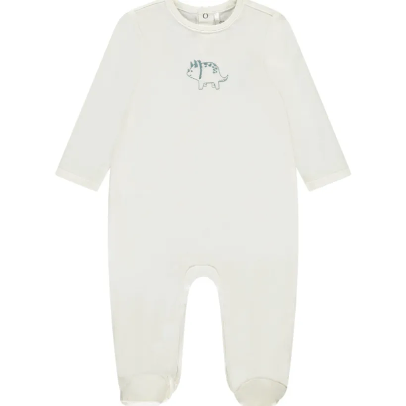 Dors-bien uni avec animal brodé pour bébé garçon