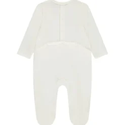 Dors-bien uni avec animal brodé pour bébé garçon