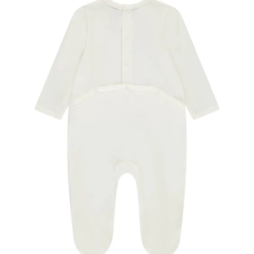 Dors-bien uni avec animal brodé pour bébé garçon