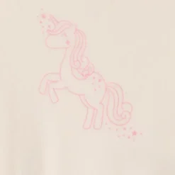 Dors-bien uni en velours à motif fantaisie pour bébé fille