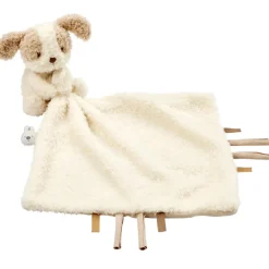 Doudou avec peluche chien - Teddy - Ecru