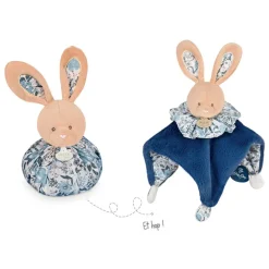Doudou boule - Lapin bleu