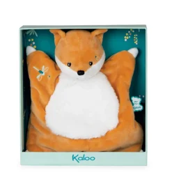 Doudou carré Renard Léonard 20 cm
