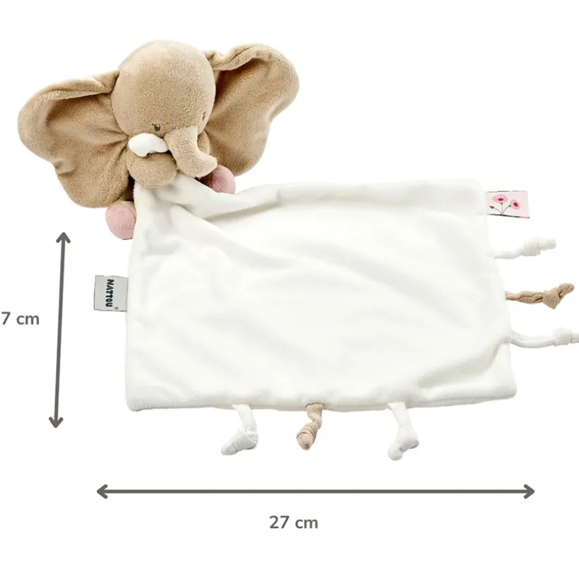 Doudou Eléphant - Fanfan - Créme - 27x27 cm