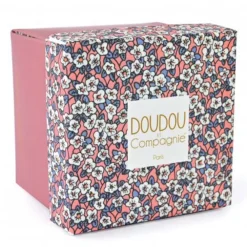Doudou Faon beige avec mouchoir Boh'Aime 12cm