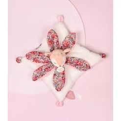 Doudou Faon plat avec pétales Boh'aime 27cm