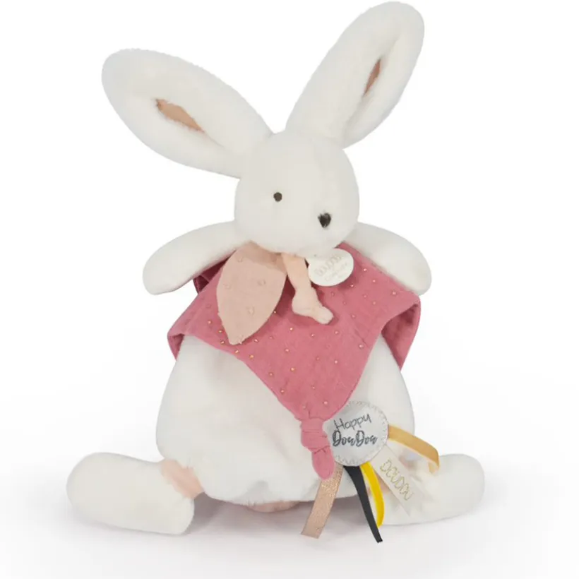 Doudou Happy Boho lapin - Terracotta