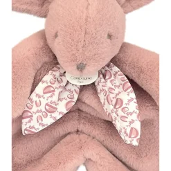 Doudou Lapin plat 29cm Rose poudré