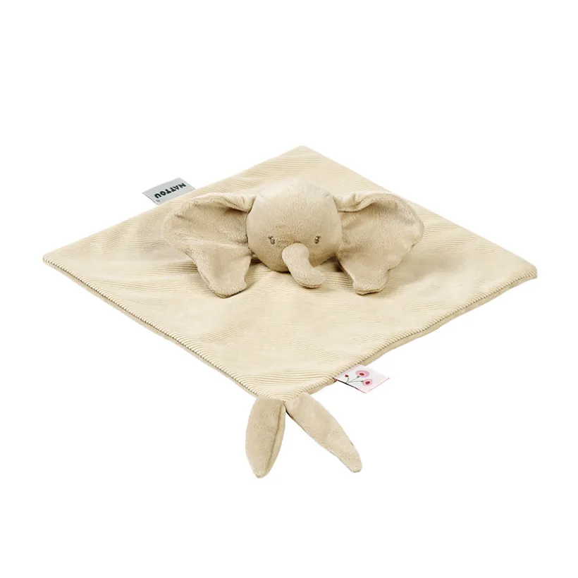 Doudou éléphant - Fanfan - Sable - 27x27 cm
