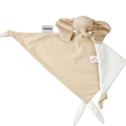 Doudou maxi - éléphant - velours côtélé - Sable - 60x40 cm
