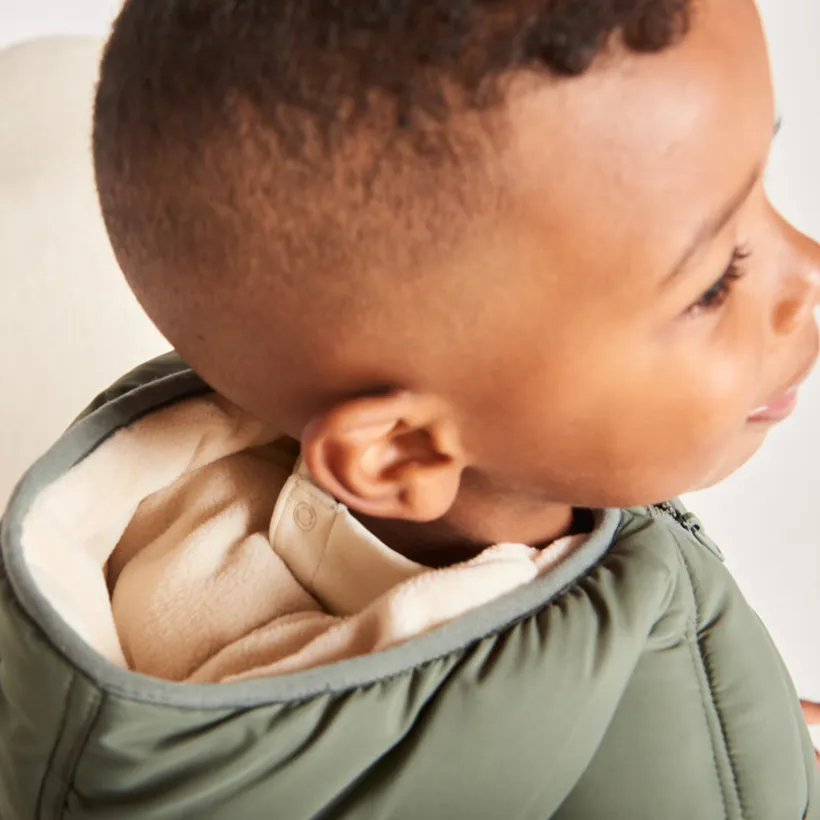 Doudoune à capuche doublé micropolaire pour bébé garçon