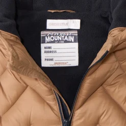 Doudoune doublée et unie effet croisillon fantaisie pour garçon