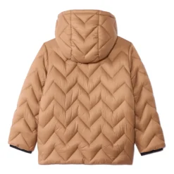 Doudoune doublée et unie effet croisillon fantaisie pour garçon
