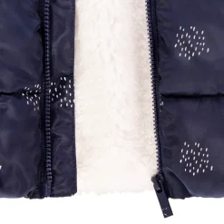 Doudoune doublée sherpa à imprimé en foil pour bébé fille