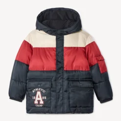 Doudoune effet colorblock à capuche pour garçon