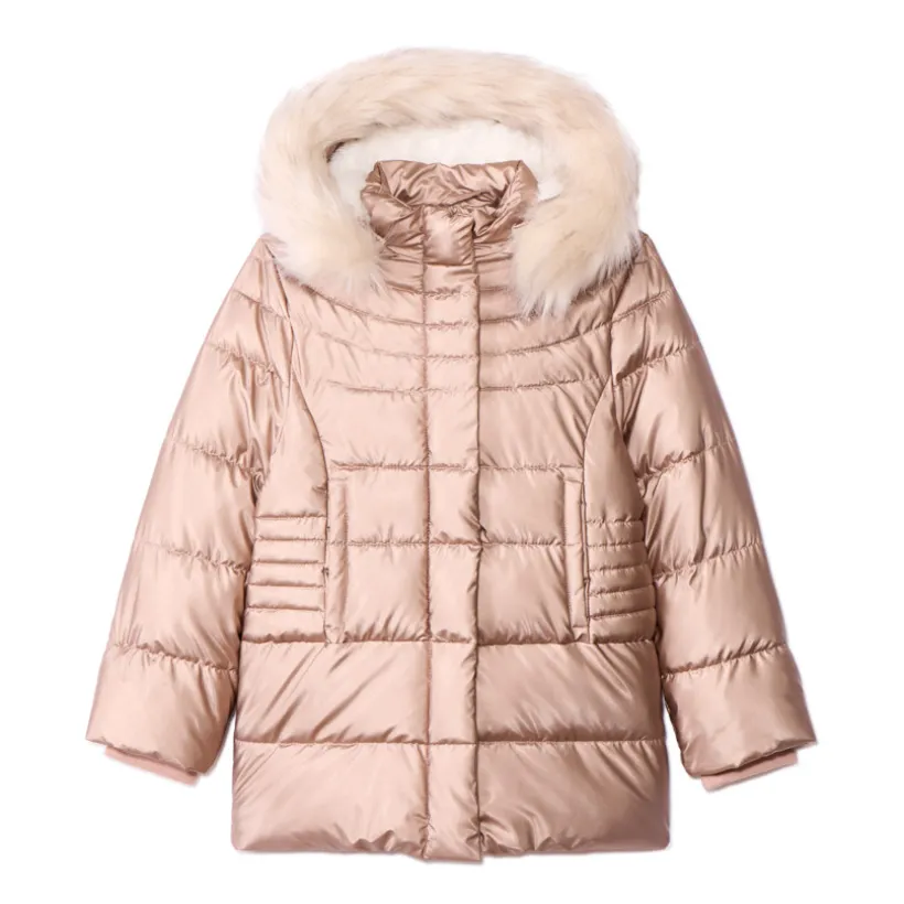 Doudoune Grand Froid à fausse fourrure amovible pour fille