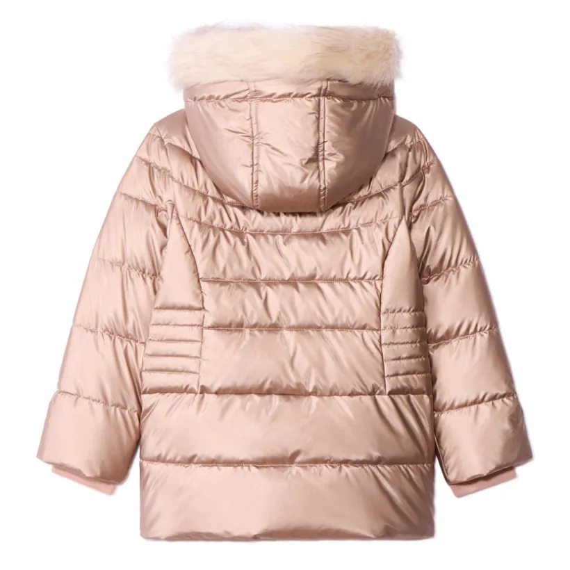 Doudoune Grand Froid à fausse fourrure amovible pour fille