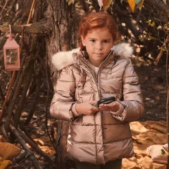 Doudoune Grand Froid à fausse fourrure amovible pour fille