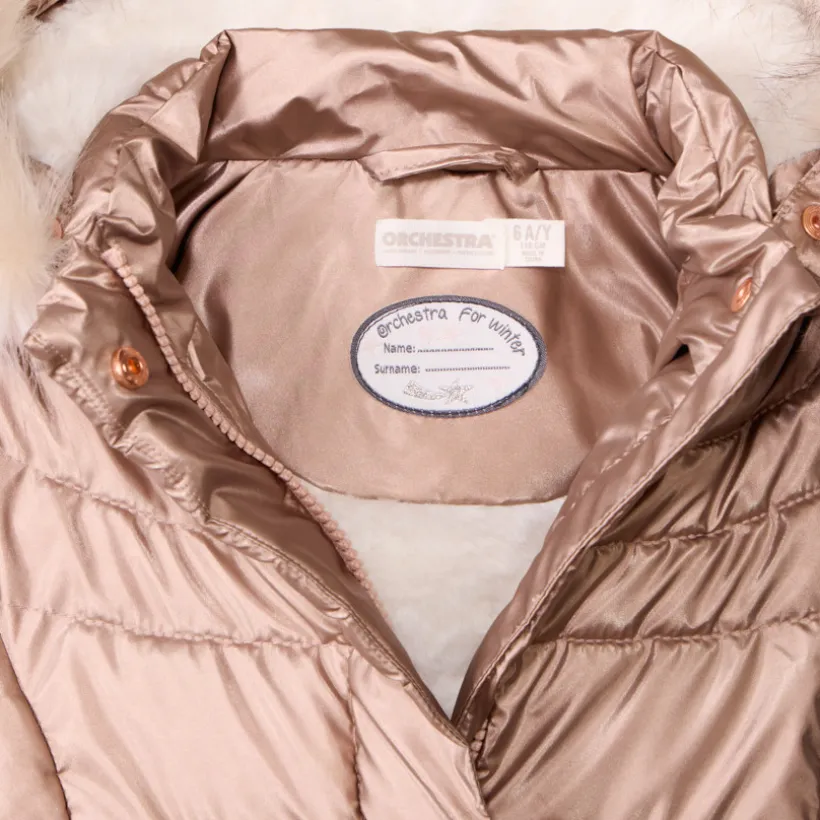 Doudoune Grand Froid à fausse fourrure amovible pour fille