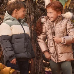 Doudoune Grand Froid à fausse fourrure amovible pour fille