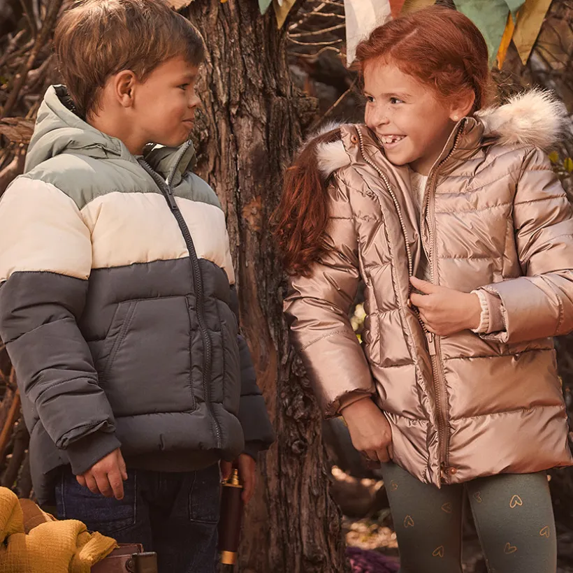 Doudoune Grand Froid à fausse fourrure amovible pour fille